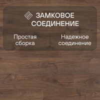 Ламинат Quick Step Eligna U3461 Дуб шоколадный промасленный