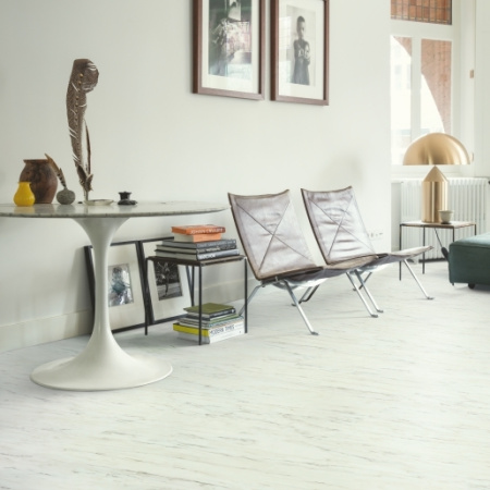 QS Vinyl Flex BLUSH плитка SGTC 20305 Мрамор белый лунный