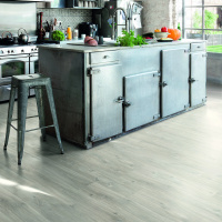 QS Alpha Vinyl BLOS BASE планка AVSPT 40030 Дуб каньон серый пилёный