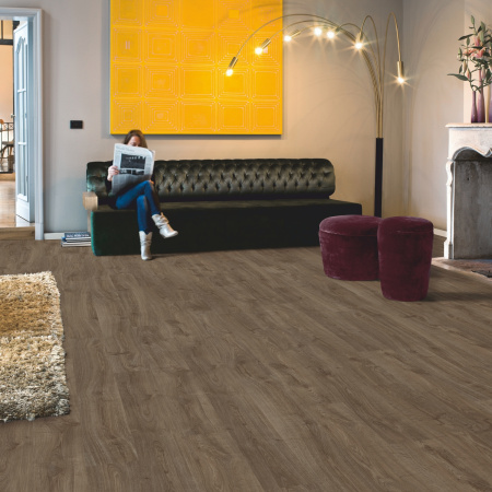 Ламинат Quick Step Eligna U3460 Дуб темно-коричневый промасленный